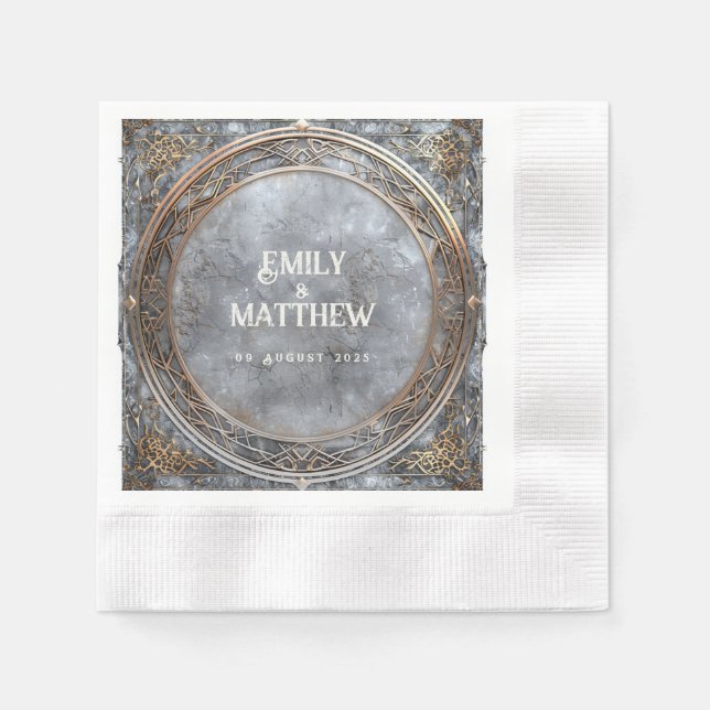 Serviette En Papier Mariage Imaginaire Dwarven Splendor (Devant)