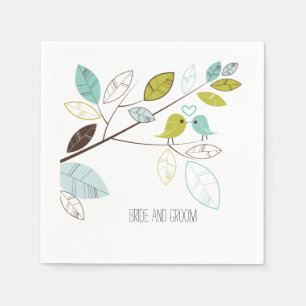 Serviette En Papier Mariage Inséparable