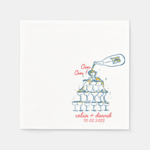 Serviette En Papier Mariage italien Cin Cin