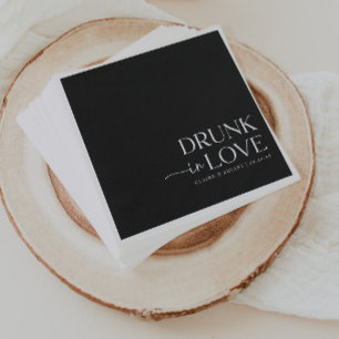 Serviette En Papier Mariage ivre d'amour