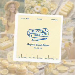 Serviette En Papier Mariage Jaune Beurre Ensemble Baby Shower