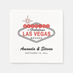 Serviette En Papier Mariage Las Vegas   Papier mariage