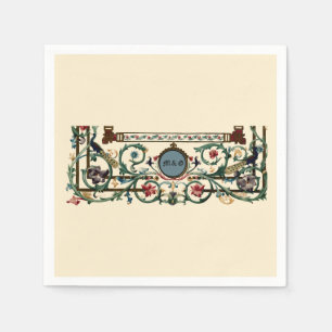 Serviette En Papier Mariage lumineux vintage "médiéval"