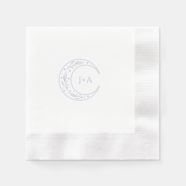 Serviette En Papier Mariage lunaire (Devant)