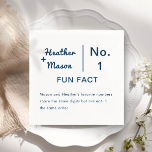 Serviette En Papier Mariage minimaliste des faits amusants pour pincea