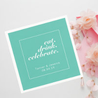 Mariage minimaliste moderne Aqua & White