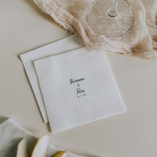 Serviette En Papier Mariage moderne Napkin