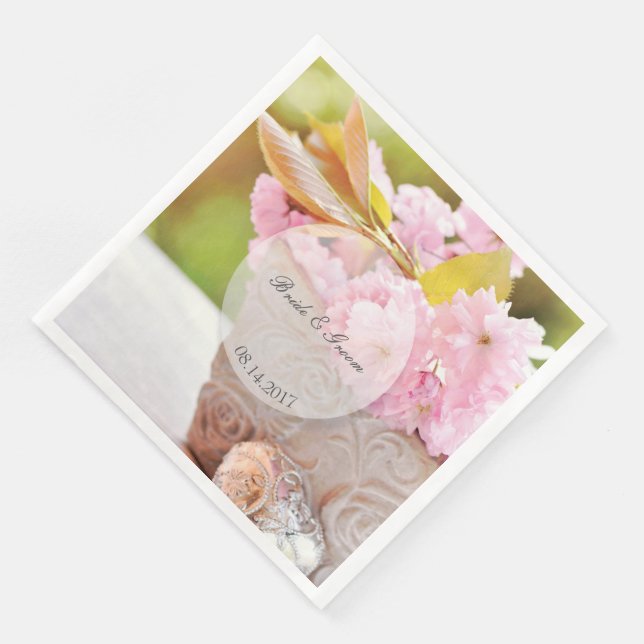 Serviette En Papier Mariage modifiable (Coin)