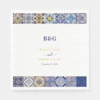 Mariage Motif de tuiles portugaises méditerranéenn