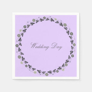 Serviette En Papier Mariage Napkins Lavendar