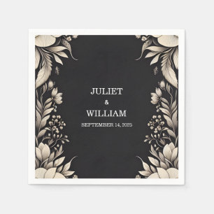 Serviette En Papier Mariage papier en tissu satiné Velvet dentelle