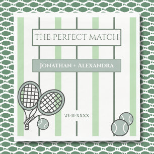 Serviette En Papier Mariage Parfait de Tennis pour les couples Cérémon
