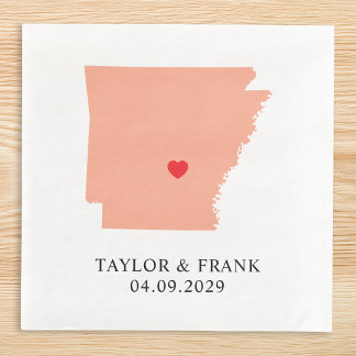 Serviette En Papier Mariage Peach Arkansas