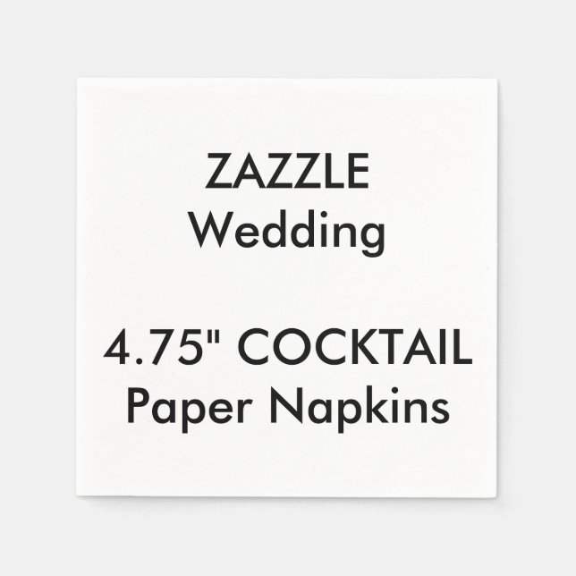 Serviette En Papier Mariage personnalisé COCKTAIL Papier jetable servi (Devant)