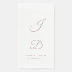 Serviette En Papier Mariage personnalisé, douche nuptiale/fiançailles