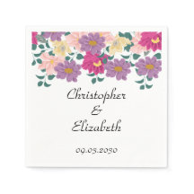 Mariage Personnalisé Floral Élégant