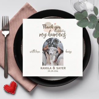Serviette En Papier Mariage photo pour animaux de compagnie personnali