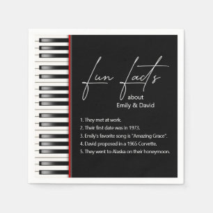 Serviette En Papier Mariage Piano Keyboard Fun Facts