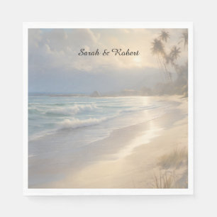 Serviette En Papier Mariage plage