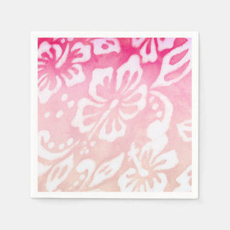 Serviette En Papier Mariage plage Hibiscus Fleur Luau Party Amour