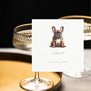 Serviette En Papier Mariage pour animal de compagnie français Buldog p