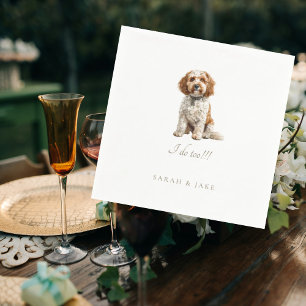 Serviette En Papier Mariage pour animaux domestiques personnalisé IV