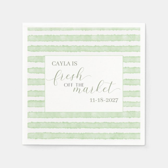 Serviette En Papier Mariage Récent et Tendances de Salle de Réception  (Devant)
