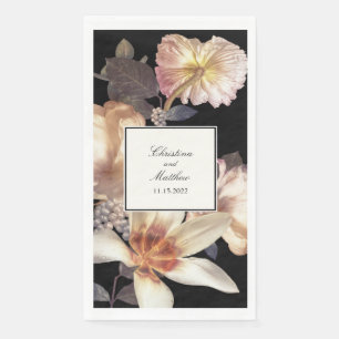 Serviette En Papier Mariage riche Moody Floral élégant