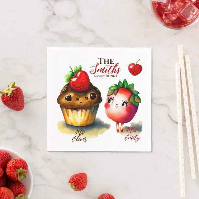 Serviette En Papier Mariage romantique (Créateur téléchargé)