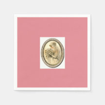 Mariage rose Vintage / Fête des mariées serviettes