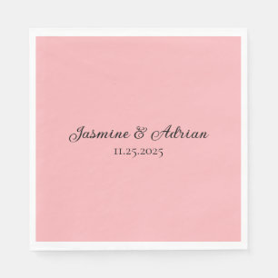 Serviette En Papier Mariage Rouge à Bulles
