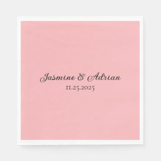 Serviette En Papier Mariage Rouge à Bulles