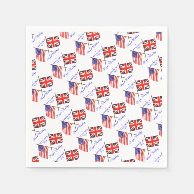 Serviette En Papier Mariage royal (Devant)