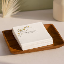 Mariage Rustique aux Fleurs Jaunes Vintage