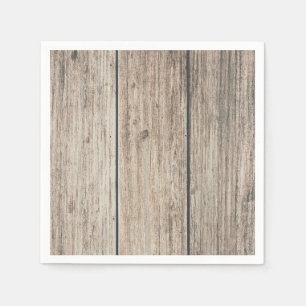 Serviette En Papier Mariage rustique dans une grange en bois patiné de