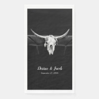 Mariage Rustique Western Noir et Blanc Taureau