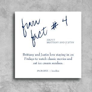 Serviette En Papier Mariage simple bleu marine Bretagne Fun Fact #4