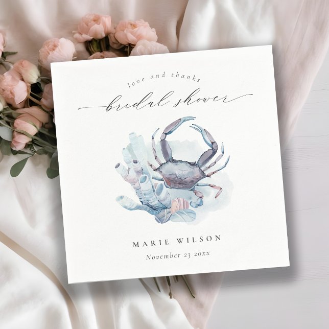 Serviette En Papier Mariage Sous-Marin Corail Nautilus Muted (Créateur téléchargé)