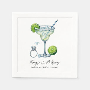 Serviette En Papier Mariage sur mesure et Margarita Shower de mariage