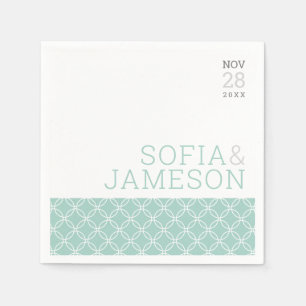 Serviette En Papier MARIAGE TABLE simple moderne type pastel ment gris
