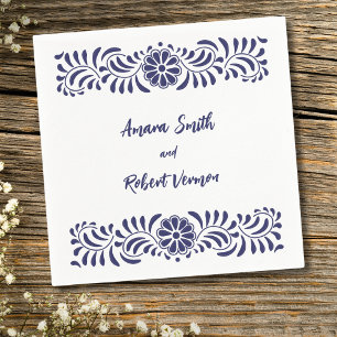 Serviette En Papier Mariage Talavera mexicain