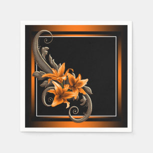 Serviette En Papier Mariage Tiger Lily