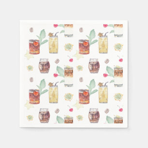 Serviette En Papier Mariage Tiki Bar Cocktail Napkins