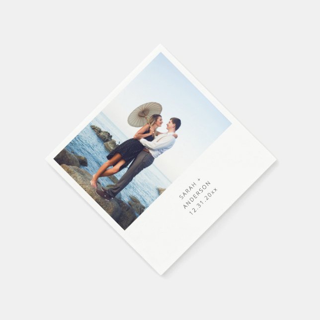 Serviette En Papier Mariage vertical instantané photo ou serviettes de (Coin)