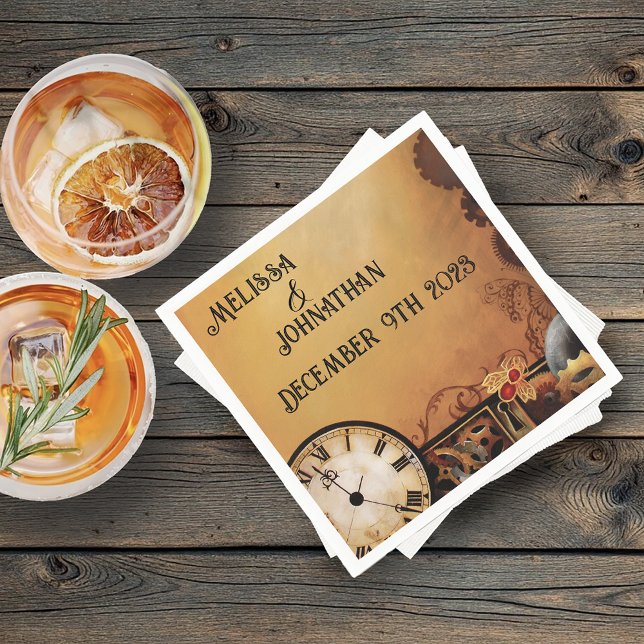 Serviette En Papier Mariage victorien Steampunk (Créateur téléchargé)