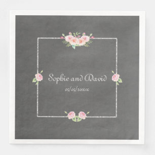 Serviette En Papier Mariage vintage de calcaire