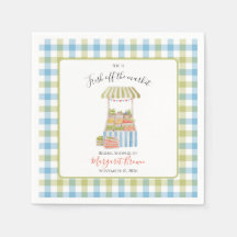 Mariage vintage en dehors du marché : vert et bleu