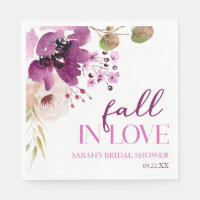 Mariage Violet Pourpre Floral Automne Tomber Amour