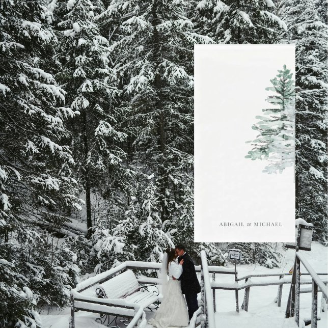 Serviette En Papier Mariage Woodland d'hiver personnalisé (Créateur téléchargé)