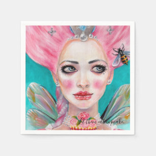 Serviette En Papier Marie Antoinette Cupcake Féerie - Queen Bee Napki